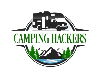 Camping Hackers logo design by AamirKhan