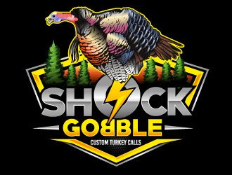 Shock Gobble Custom Turkey Calls  logo design by Suvendu