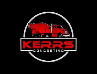 Kerrs concreting  logo design by beejo