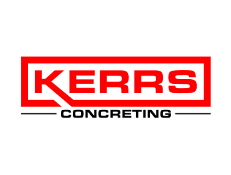 Kerrs concreting  logo design by icha_icha
