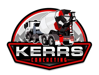 Kerrs concreting  logo design by AamirKhan