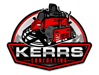 Kerrs concreting  logo design by AamirKhan