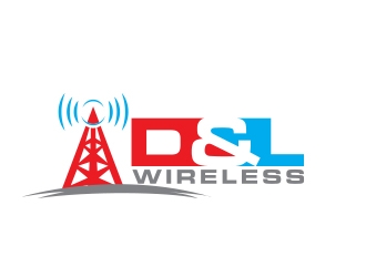D&L Wireless logo design by MarkindDesign