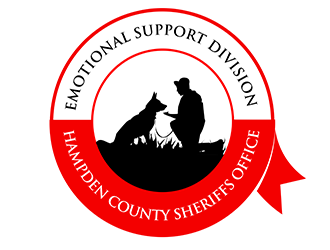 Emotional Support Division of the Hampden County Sheriffs Office  logo design by 3Dlogos