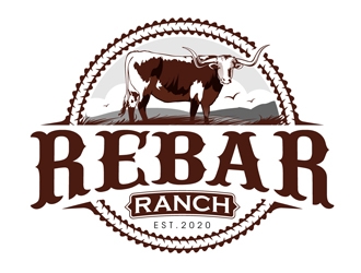 Rebar Ranch logo design by DreamLogoDesign
