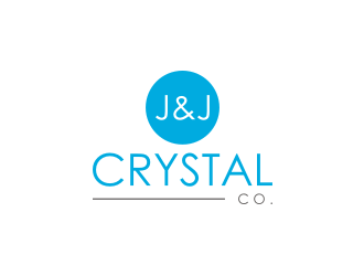J&J Crystal Co. logo design by ArRizqu