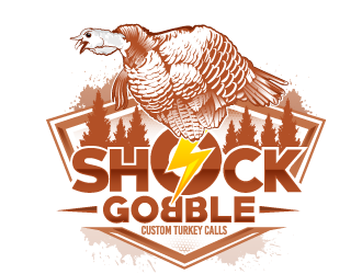 Shock Gobble Custom Turkey Calls  logo design by Suvendu