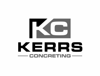 Kerrs concreting  logo design by afra_art