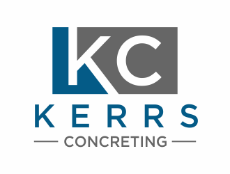 Kerrs concreting  logo design by afra_art