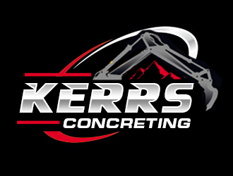 Kerrs concreting  logo design by kunejo