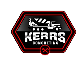 Kerrs concreting  logo design by jenyl