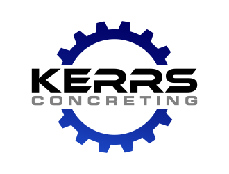 Kerrs concreting  logo design by ingepro