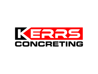 Kerrs concreting  logo design by ingepro