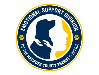 Emotional Support Division of the Hampden County Sheriffs Office  logo design by jaize