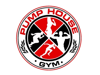 Pump House Gym logo design by AamirKhan