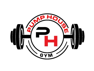 Pump House Gym logo design by AamirKhan
