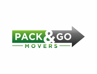 Pack & Go Movers logo design by hidro