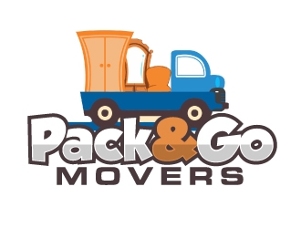 Pack & Go Movers logo design by AamirKhan