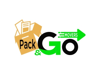 Pack & Go Movers logo design by Farencia