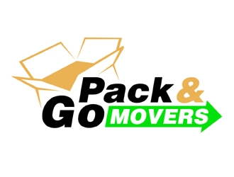 Pack & Go Movers logo design by MAXR