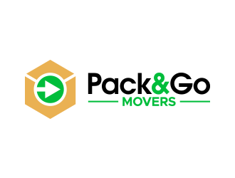 Pack & Go Movers logo design by lexipej