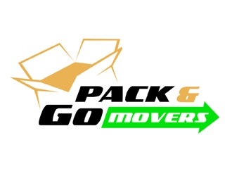 Pack & Go Movers logo design by MAXR
