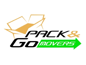Pack & Go Movers logo design by MAXR