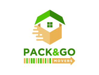 Pack & Go Movers logo design by jafar