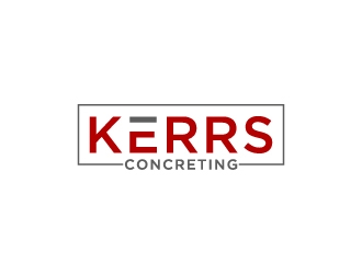Kerrs concreting  logo design by Creativeminds