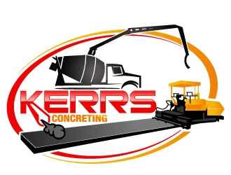 Kerrs concreting  logo design by PMG