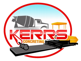 Kerrs concreting  logo design by PMG