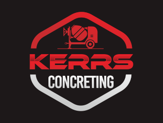 Kerrs concreting  logo design by YONK