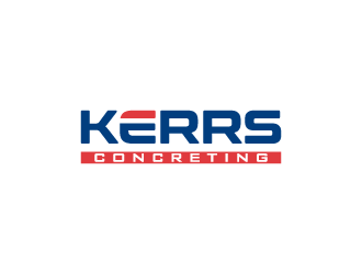 Kerrs concreting  logo design by pencilhand
