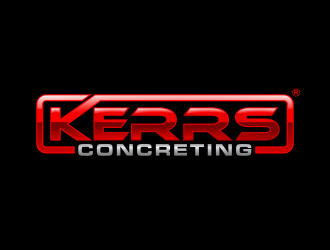 Kerrs concreting  logo design by agus