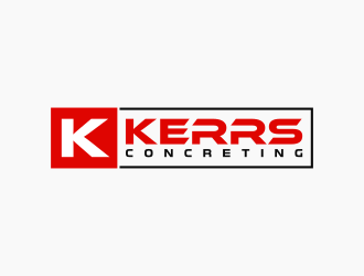Kerrs concreting  logo design by falah 7097