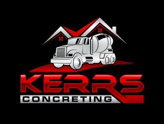 Kerrs concreting  logo design by agus