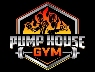Pump House Gym logo design by jaize
