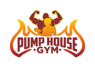 Pump House Gym logo design by YONK