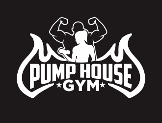 Pump House Gym logo design by YONK