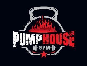 Pump House Gym logo design by REDCROW