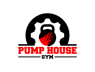 Pump House Gym logo design by ekitessar