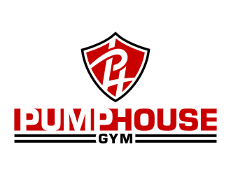 Pump House Gym logo design by FriZign