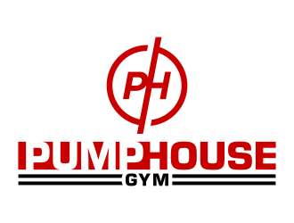 Pump House Gym logo design by FriZign