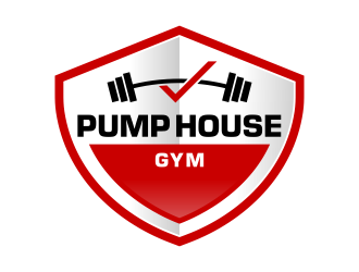 Pump House Gym logo design by FriZign