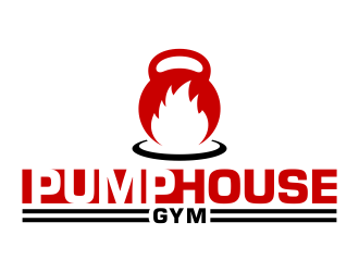 Pump House Gym logo design by FriZign