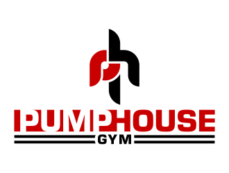 Pump House Gym logo design by FriZign