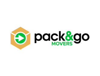 Pack & Go Movers logo design by lexipej