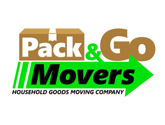 Pack & Go Movers logo design by megalogos