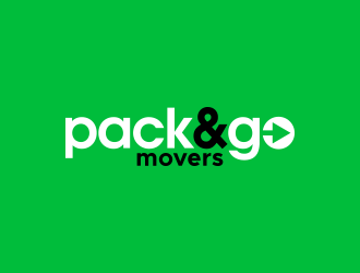 Pack & Go Movers logo design by lexipej