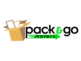 Pack & Go Movers logo design by dasigns